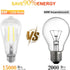 ORALUCE LED Edison Light Bulb 60 Watt Equivalent E26,Vintage Light Bulbs 6W 5000K Daylight White 700 Lumen, ST64 / ST21 Antique LED Filament for C...