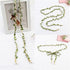 Artificial Leaf Skinny Belts Twisted Braided Waist Rope with Faux Pearl for Women Dresses DIY Wreath Gift Wraping Craft...