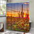LUKUY Saguaro Shower Curtain for The Bathroom Arizona Desert Landscape with Cactus Mountain at Sunset Picture Cloth Fabric Bathroom Decor Set with...