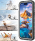 for iPhone 15 Waterproof Case with Built-in Screen Protector, Shockproof Dustproof Full Body Protective IP68 Waterproof Phone Case for iPhone 15 6...