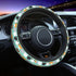 Steering Wheel Cover for Women Men Colorful Cats Kitten Kitty Green Neoprene Steering Wheel Protector Universal Fit Most Car Sedans SUVs - 15 Inch...
