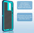 for Samsung Galaxy A50/A50S Case - Shockproof 3 in 1 Full Body Protection, Turquoise...