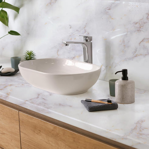 Haton Marble Contact Paper for Countertops Peel and Stick Wallpaper 17.5" x 78.7" Removable Self Adhesive Waterproof Wall Paper for Furniture Cabi...