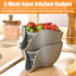 Strainers and Colanders, Silicone Colander for Kitchen with Spout for Ease Rinsing and Draining Fruit, Vegetable Salads, Pasta, Food Strainers Bow...