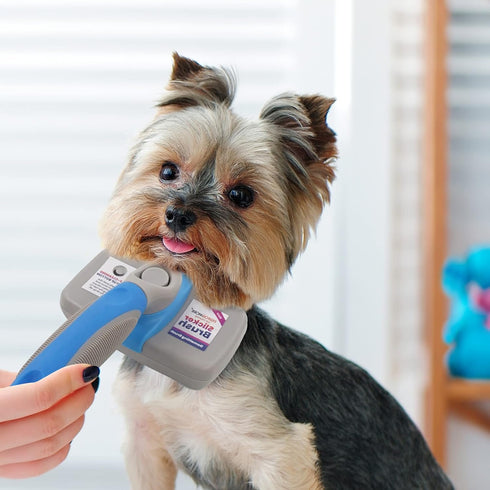 Performore Pet Grooming Brush, Self Cleaning Slicker Brush with Stainless Steel Wire Bristles for Dogs and Cats, Shedding Grooming Tools for Fur P...