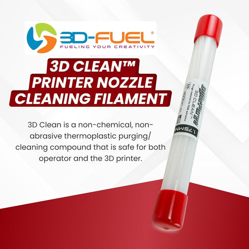 3D Fuel 3D Clean Printer Nozzle Cleaning Filament, Made in USA | 50 Sticks 1.75mm +/- 0.03mm...