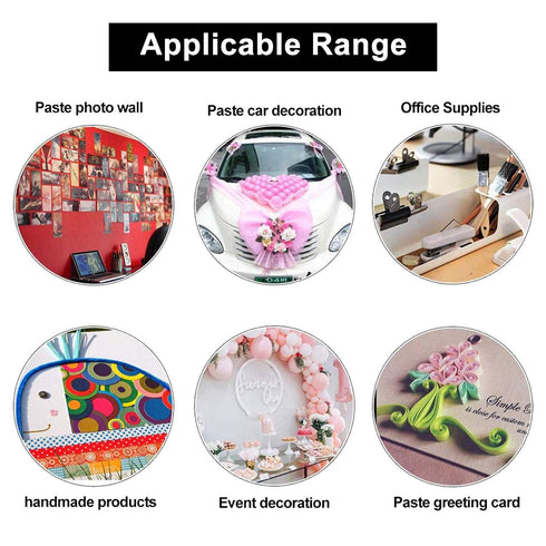 MEMX Double Sided Tape for Crafts Scrapbooking, Easy Tear-by-Hand 3/5-Inch by 98FT/Roll x 3 Rolls, Ideal as Gift Wrap Adhesive, Cards Making, DIY ...