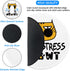Funny Cat Mousepad, Round Mouse Pad with Stitched Edge Non-Slip Rubber Base, Office Gift Mouse Mat for Laptop Gaming Supplies, Don't Stress Mousep...