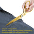 Premium Tailor Scissors,Heavy Duty Sewing Scissors Gold Titanium Coating Stainless Steel Fabric Scissors Leather Comfort Grip Shears Professional ...
