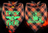 Glow in The Dark Halloween Dog Bandana Scarf, 2 Pack Holiday Fall Dog Bandanas Plaid Triangle Reversible Scarves Bibs for Small Medium Large Dogs ...