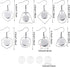 108 Pieces Stainless Steel Earring Bezel Blanks Wire Hooks Bezel Trays with 12 mm Glass Cabochons Setting for Jewelry Making DIY Craft...
