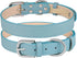 Leather Dog Collar for Small Medium Large Dog Adjustable Waterproof Dog Collars with Alloy Buckle Heavy Duty for Puppy kitten...