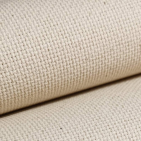 19" x 28" 18CT Counted Cotton Aida Cloth Cross Stitch Fabric (Natural Oatmeal)...
