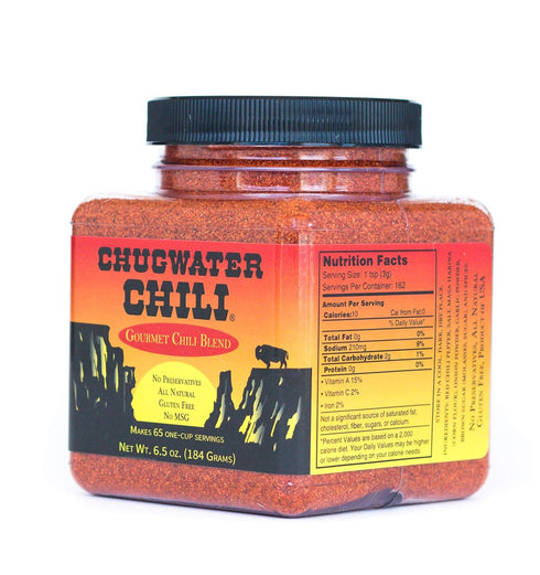 Chugwater Chili | Gourmet Chili Seasoning Mix & Taco Seasoning | 6.5oz Tub | Wyoming State Championship Chili Recipe | Secret Blend 12 Spices | Al...