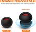 Mini Bass Speaker, mohoss Portable Plug in Speaker with 3.5mm Aux Audio Input, Rechargeable External Hamburger Speaker for iPhone Android Smartpho...