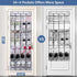 MISSLO 28 Large Pockets Over The Door Shoe Rack Hanging Shoe Organizer for Closet Door Shoe Storage Holder Mesh Hanger, White...