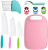 9 Pcs Montessori Kitchen Tools for Toddlers?Kid Safe Knives Cooking Set, Kids Cooking Sets Real?Serrated Edges Toddler Knife Kids Knives for Cooki...