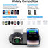 3 in 1 Mag-Safe Wireless Charging Pad, 15W Fast Magnetic Wireless Charging Station, Travel Wireless Charger for iPhone 15/14/13/12Pro/Pro Max/Mini...