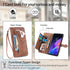 uriet Compatible with TCL 30 XL T701DL Wallet Case with Wrist Strap Lanyard Leather Flip Credit Card Holder Stand Folio Purse Cell Accessories Pho...