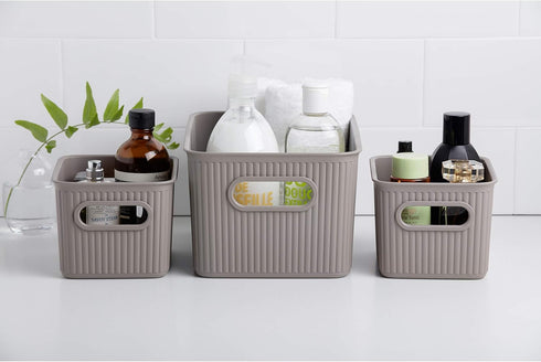 Baobab Multi-purpose Small Storage Basket with Capacity for 1.5 Litres, Taupe, 12.8 x 16.7 x 10...
