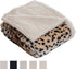 Lavish Home Fleece Sherpa Throw Blanket - Ultra Soft Plush Bed, Sofa or Couch 50" x 60" Tiger Set of 1...