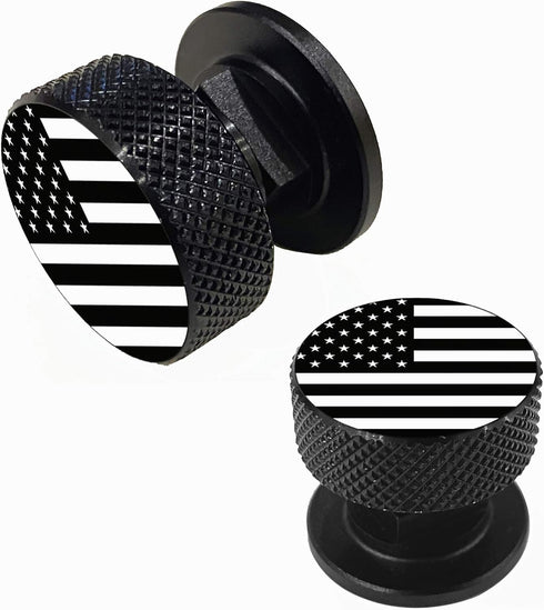 Welding Hood Pipeliner Helmet Fasteners-1Pair Black American USA Flag Pattern Aluminum Helmet Pipeliner Headgear Replacement Parts Accessories Scr...