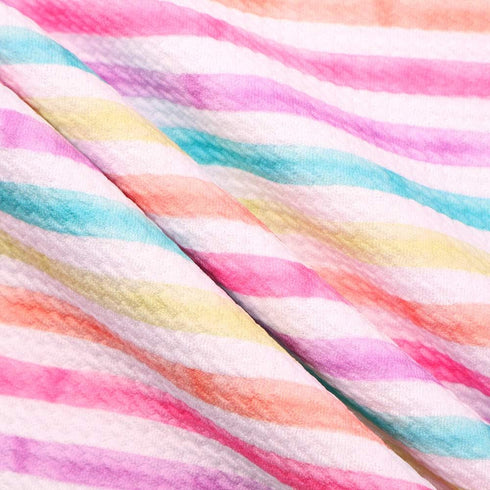 David angie Spring Stripe Pattern Bullet Textured Liverpool Fabric 4 Way Stretch Spandex Knit Fabric by The Yard for Head Wrap Accessories...