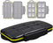 JJC MC-SD12 Water-Resistant Holder Storage Memory Card Case for 12 SD Cards (Black)...