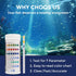 7 in 1 Aquarium Test Strips, 100 Strips Fish Tank Water Quality Test Freshwater Saltwater Test Kit for Test pH, Carbonate, Alkalinity, Hardness, C...