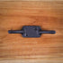 Renovators Supply Manufacturing Cleat Hooks 4 in. Black Wrought Iron Cord Rope Holder for Window Blinds or Flagpoles with Screws...