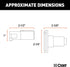 CURT 58671 Vehicle-Side and Trailer-Side 4-Pin Round Wiring Harness Connectors...