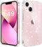 JJGoo Compatible with iPhone 13 Case, Clear Glitter Soft TPU Shockproof Protective Bumper Cover, Sparkle Bling Sparkly Cute Slim Women Girls Phone...