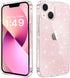 JJGoo Compatible with iPhone 13 Case, Clear Glitter Soft TPU Shockproof Protective Bumper Cover, Sparkle Bling Sparkly Cute Slim Women Girls Phone...