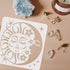 FINGERINSPIRE 12 Pcs Sun and Moon Stencil 11.8x11.8 inch Mandala Sun Moon Stencils Plastic Moon Sun Flower Star Pattern Stencils Resuable Tree of ...