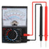 DC/AC Voltage Current Resistance Electrician Tool Mechanical Multimeter with Test Leads, Handheld Analog Multimeter Pointer Tester...