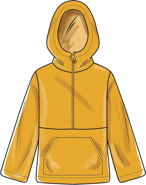 McCall's Patterns McCall's Men and Women's Jacket and Hoodie, Sizes S-L Sewing Pattern, various, White...