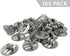 Hemlock Park Universal Wood Wick Clips for Candles | Sustainer Tabs Fit Most Wooden Wicks | Longer Burn Time & Less Wasted Wax (100 Pack)...