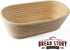 (10x6 inch) Oval Proofing Basket Set by Bread Story Oval Brotform Handmade Unbleached Natural Cane Bread Baking Kit with Cloth Liner Bread Baking ...