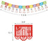 Kitticcino Mexican Fiesta 1st Birthday Photo Banner Papel Picado UNO Mexican Photo Banner Fiesta Monthly Banner Garland Baby Newborn to 12 Month C...