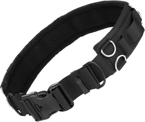 Powerextra Multifunction Outdoor Photography Adjustable Waist Strap Belt with D-rings for Hanging Tripod Lightweight Camera Bag Lens Pouch Flash B...