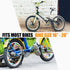 Bike Kickstand Adjustable Aluminium Alloy children Bicycle Kickstand Bike Side Kickstand Fit for 16" 18" 20" Kids Bike stand/Road Bike/BMX/MTB (Bl...