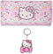 Kawaii Kitty Cat Wallet with A Keychain, ID Card Holder Purse Pouch with Buckle, PU Wallet Durable Card Holder Credit Card Holder Money Bag for St...