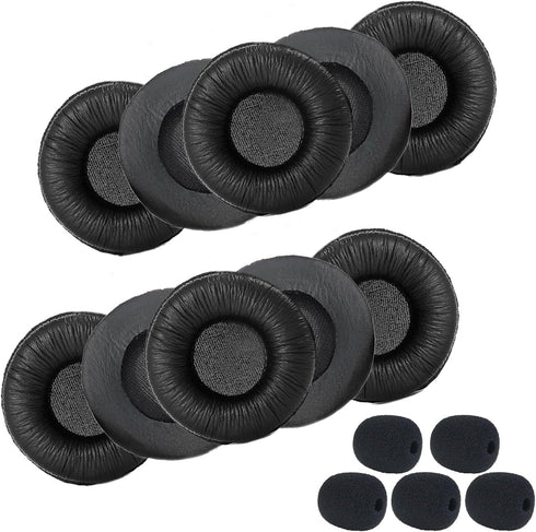 Replacement Earpads Cushions for Plantronics Headset 50mm Ear Cushions Compatible with Plantronics Blackwire C320 3210 3220 3320 HW251N HW261N HW5...