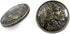 Bezelry 12 Pieces Indian Head Coin Style Metal Shank Buttons. 21mm (13/16 inch) (Antique Brass)...