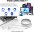 USB Headphone for PC Laptop Magnetic Wired Earbuds Computer Headset with Microphone Control Mute Mic Noise Canceling in-Ear Silicone Cap Corded Ea...