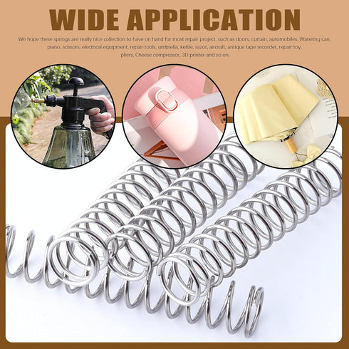 240Pcs 15 Sizes Compression Springs Assortment Kit, Mini Stainless Steel Extension Springs for Shop and Home Repairs, 0.39" to 1.97" Length, 0.16"...