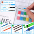 Sticky Tabs,moinkerin 900 Pieces Transparent Sticky Notes Book Tabs PET Multicolor for Bookmarks,Studying,Office,School Planner Memo...