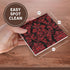 3dRose cst_62562_3 Victorian Red N Black Damask-Ceramic Tile Coasters, Set of 4...