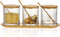Condiment Canisters sets for the Kitchen, Salt and Sugar Containers Sets for Countertop, Seasoning Box with Wooden Spoon Bamboo Lid and Tray, Cond...