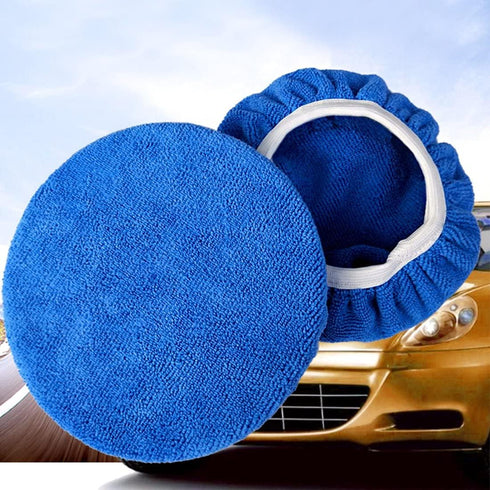 Glarks 5Pcs 9-10 Inch Car Polisher Pad Bonnet Soft Microfiber Polishing Bonnet Buffing Pad Cover for 9" and 10" Car Polisher...